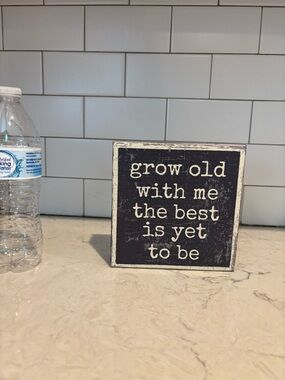 Little wooden sign, great newlywed, bridal shower addition to gift basket!